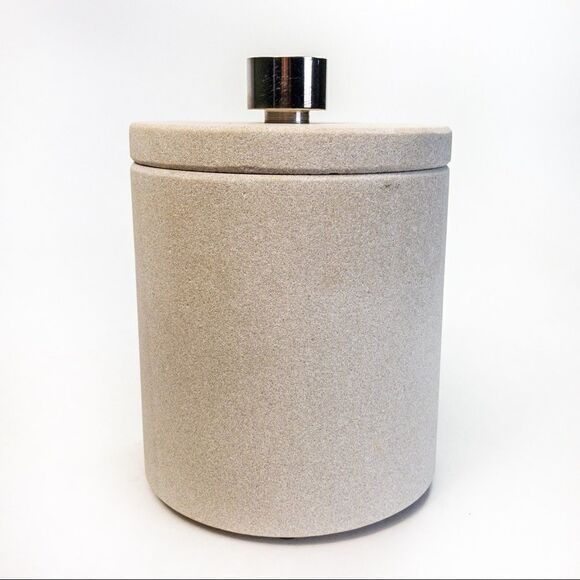 Natural Soapstone Lidded Container - Picture 1 of 6